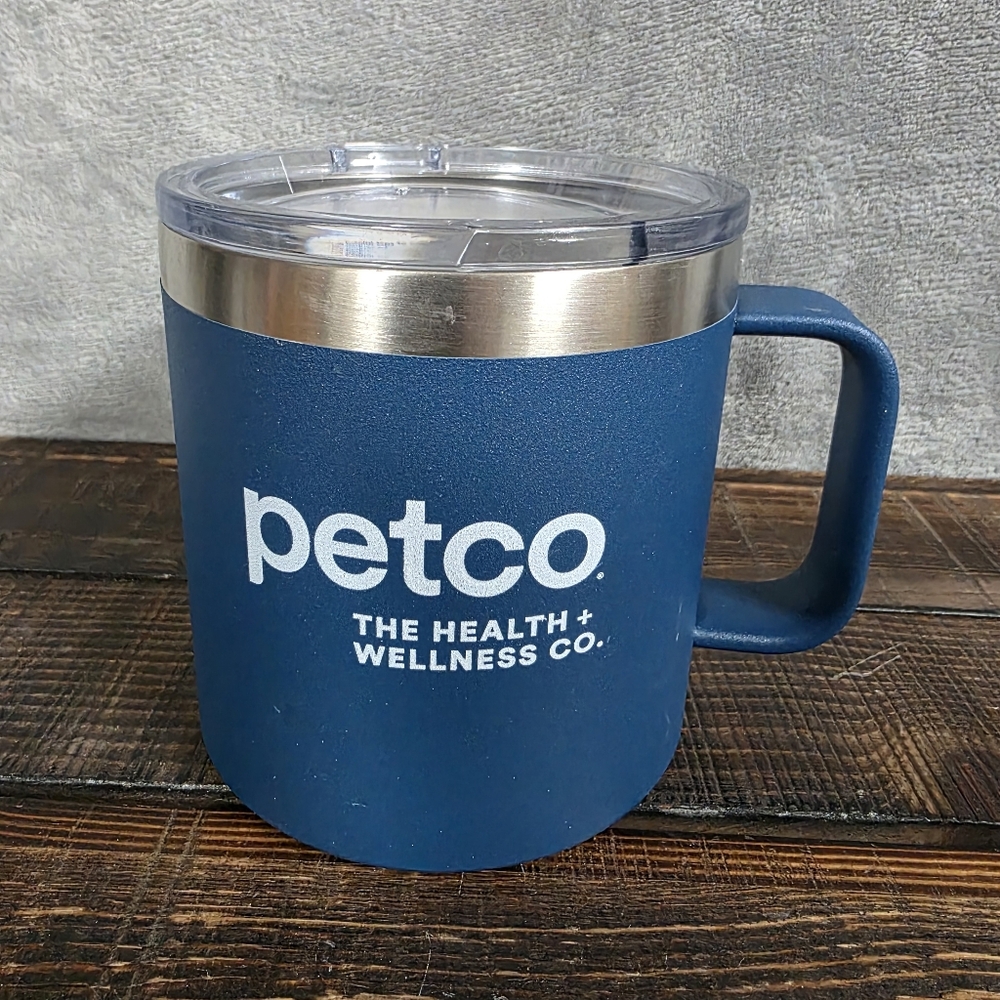 Large Insulated Coffee Mug Blue 14 oz Vacuum Tumbler from Petco